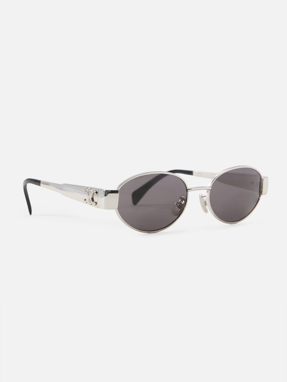 Brand NEW!! Celine CL40235U 16A Triomphe Metal Sunglasses Silver Frame Grey Lens - Picture 6 of 16